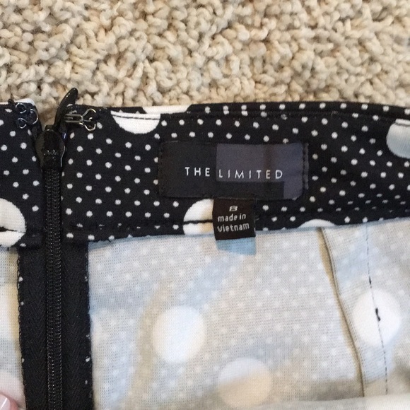 Black and white dot pencil skirt - Picture 3 of 3